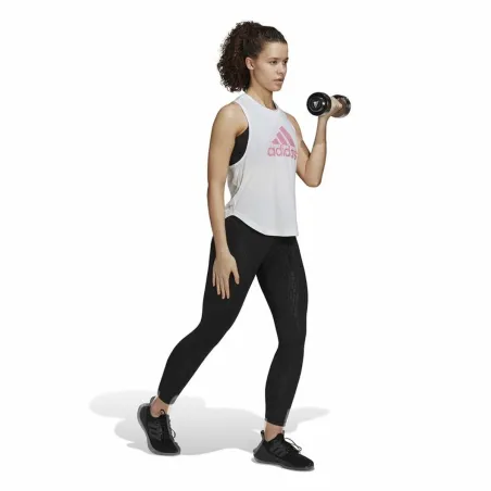 Moteriški marškinėliai be rankovių Adidas AEROREADY Racerback Balta