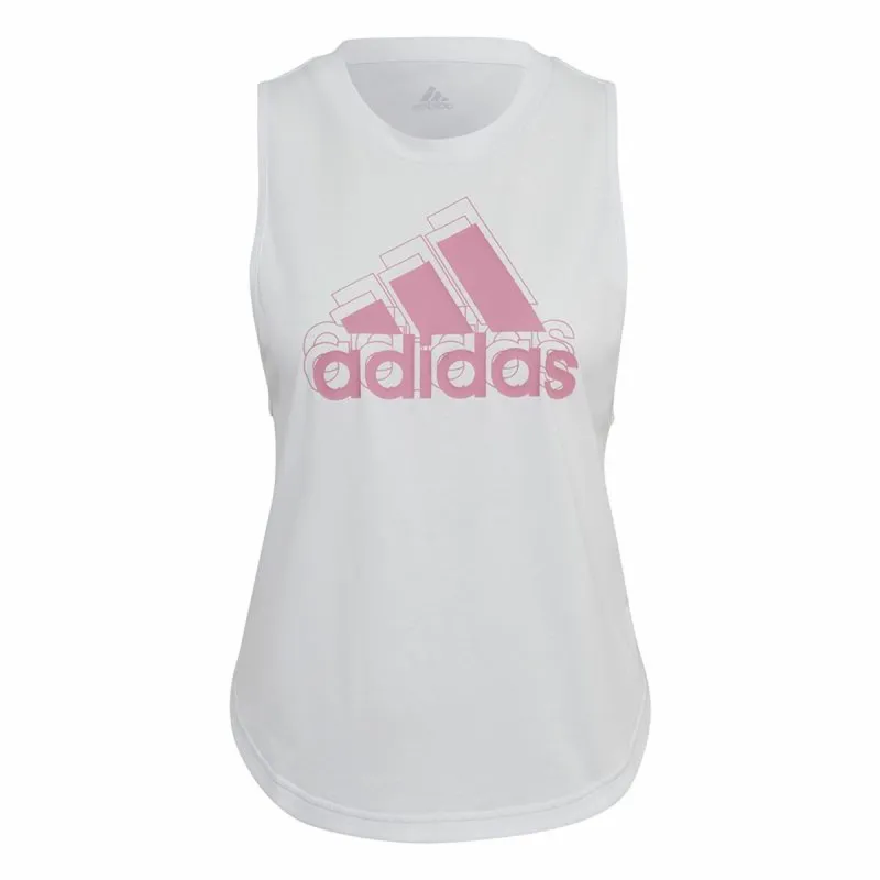 Moteriški marškinėliai be rankovių Adidas AEROREADY Racerback Balta