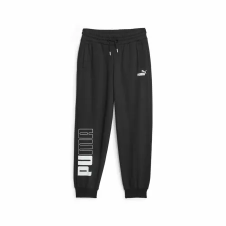 Ilgos sportinės kelnės Puma Power Colorblock Juoda Moteris