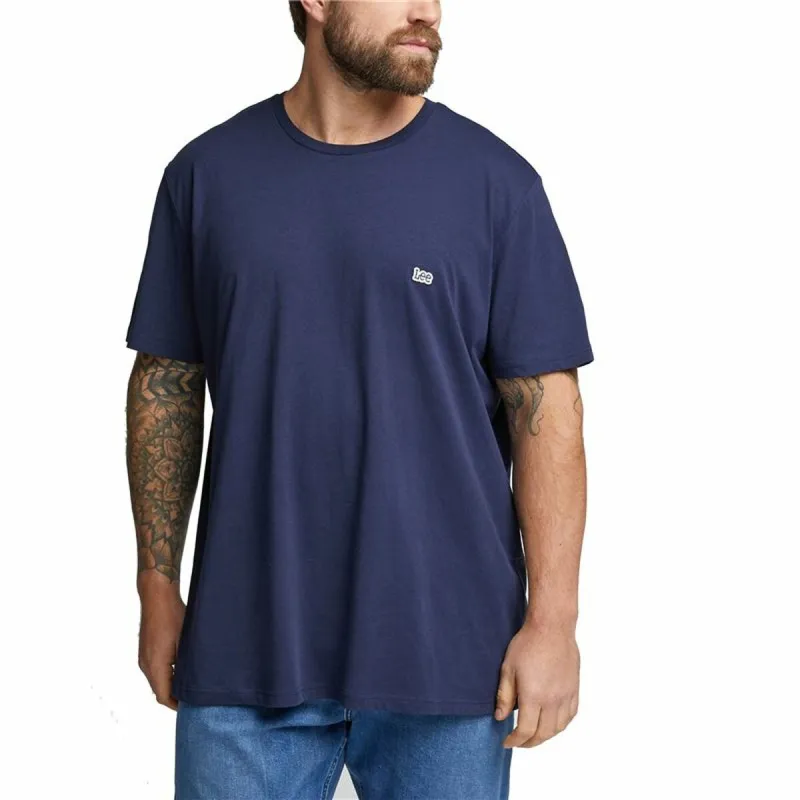 Short-sleeve Sports T-shirt Lee Ss Patch Logo Blue