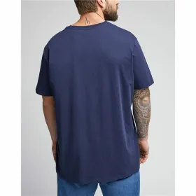 Short-sleeve Sports T-shirt Lee Ss Patch Logo Blue