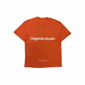 Vīriešu Krekls ar Īsām Piedurknēm Jack & Jones Jorvesterbro Back Tee Ss Crew Brūns