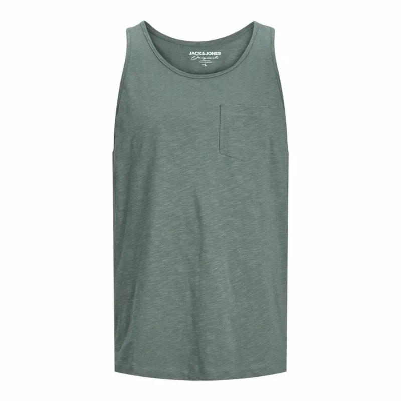 Viršutiniai marškinėliai moterims Jack & Jones Jortampa Slub Žalia
