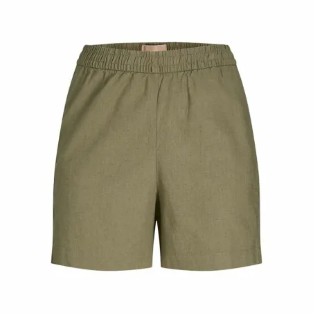 Sportiniai šortai moterims Jack & Jones Žalia Linas