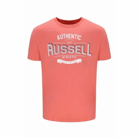 Vyriški marškinėliai su trumpomis rankovėmis Russell Athletic Amt A30081 Oranžinė Koralas