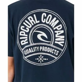 Krekls ar Īsām Piedurknēm Bērniem Rip Curl Stapler Tumši Zils