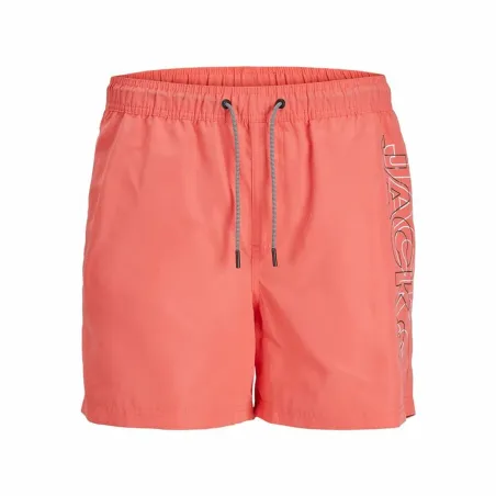 Ujumispüksid, meeste Jack & Jones Double Logo Korallpunane