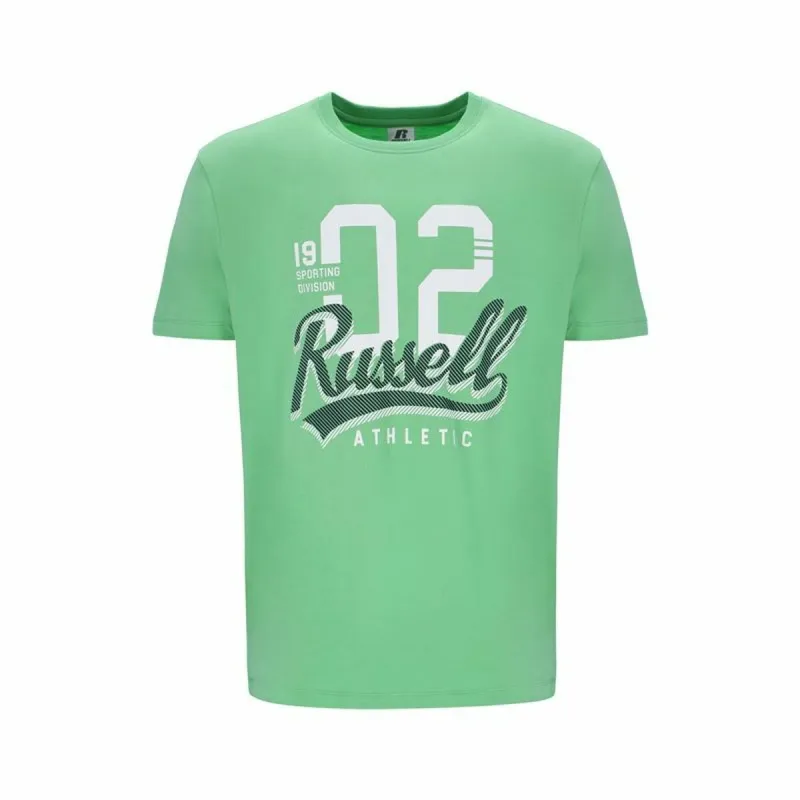 Vyriški marškinėliai su trumpomis rankovėmis Russell Athletic Amt A30101 Žalia Šviesiai žalia