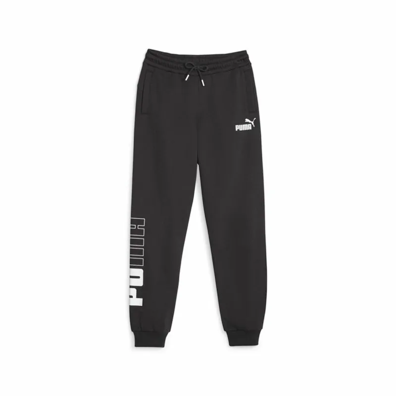Sportinės kelnės vaikams Puma Power Colorblock Juoda