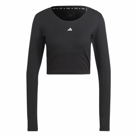 Women's long sleeve T-shirt Adidas Studio Black