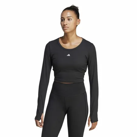 Women's long sleeve T-shirt Adidas Studio Black