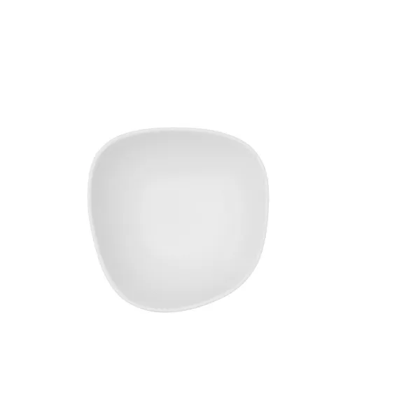 Bowl Bidasoa Fosil White Ceramic Squared