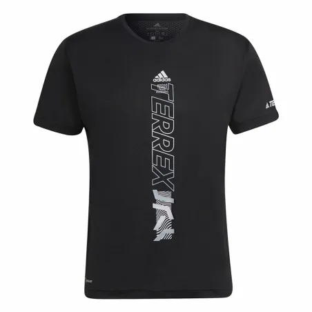 Vyriški marškinėliai su trumpomis rankovėmis Adidas Agravic Juoda