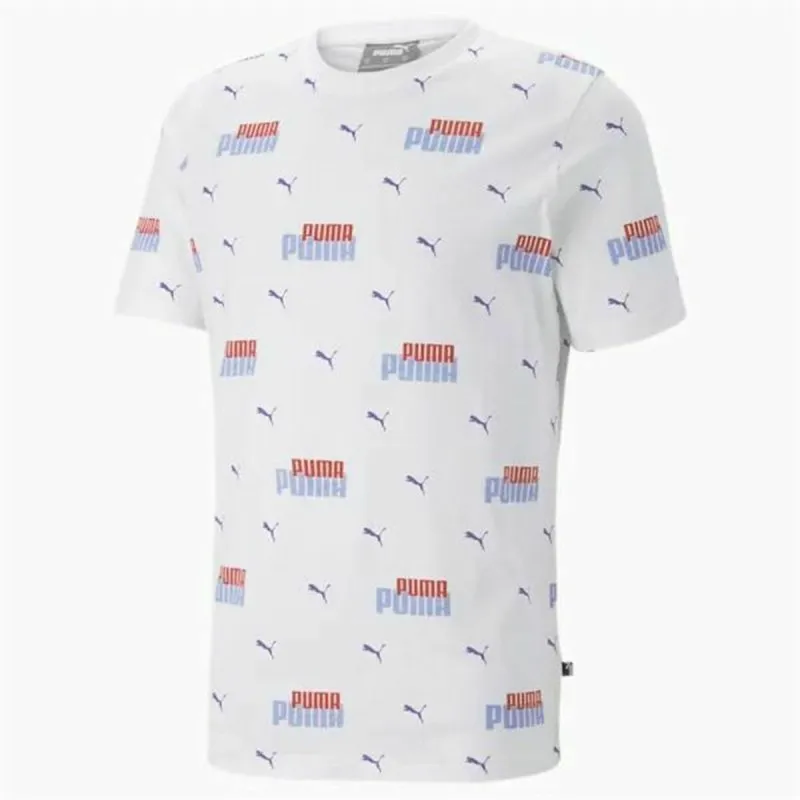 Футболка с коротким рукавом мужская Puma Ess+ Logo Power Aop Белый