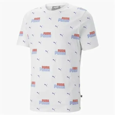 Футболка с коротким рукавом мужская Puma Ess+ Logo Power Aop Белый