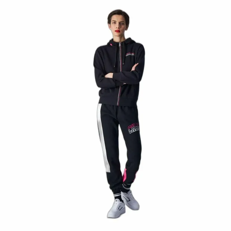Ilgos sportinės kelnės Champion Elastic Cuff Legacy Juoda Moteris
