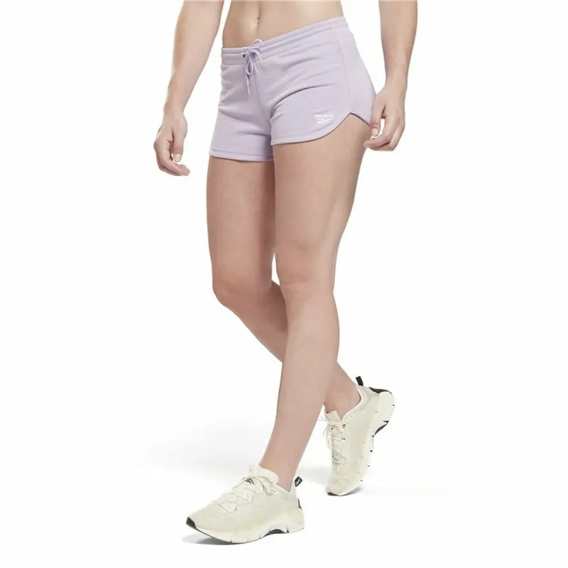 Ilgos sportinės kelnės Reebok RI French Terry Violetinė Moteris