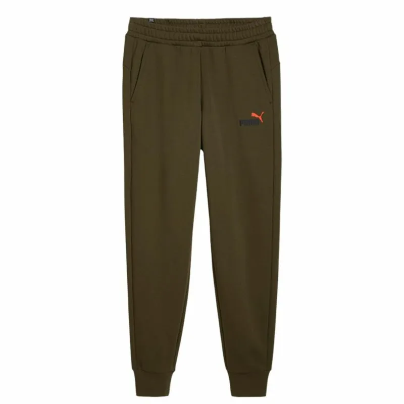 Täiskasvanute Spordidressi Püksid Puma Essentials Oliiv Mehed