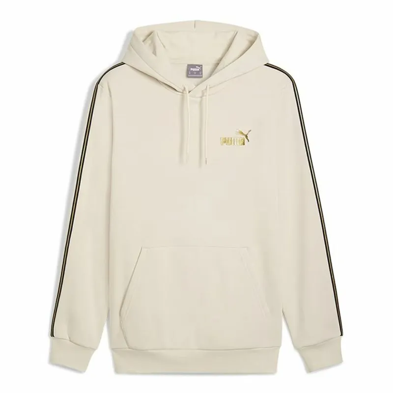 Толстовка с капюшоном мужская Puma Ess Tape Minimal Gold Fl Бежевый