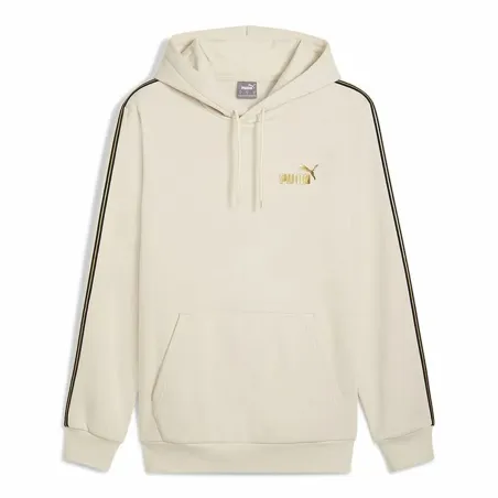 Толстовка с капюшоном мужская Puma Ess Tape Minimal Gold Fl Бежевый