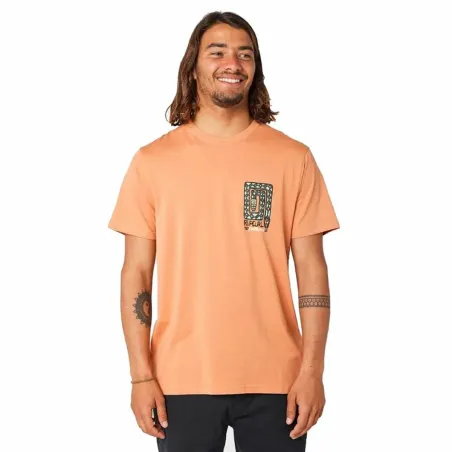 Vyriški marškinėliai su trumpomis rankovėmis Rip Curl Desti Animals Oranžinė