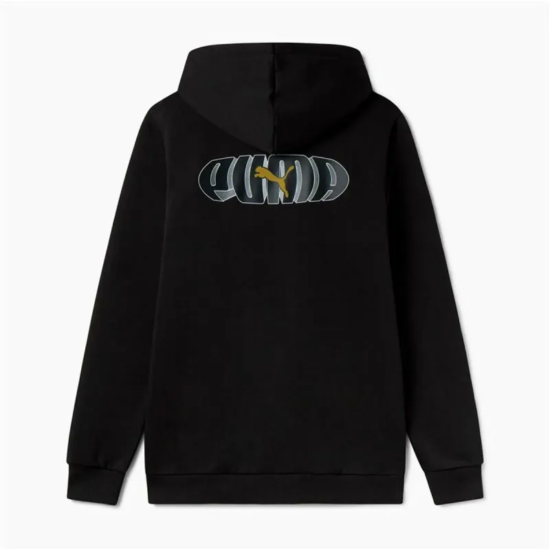 Vīriešu Sporta Krekls ar Kapuci Puma Essentials+ Graphic Hoodie Fz Melns