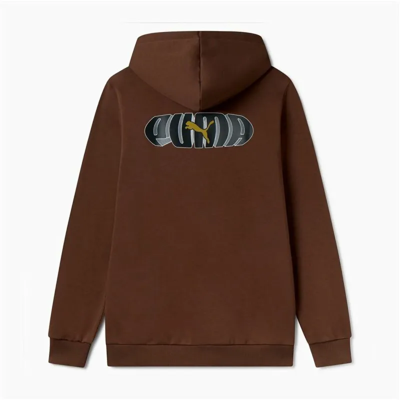 Dressipluus kapuutsiga, meeste Puma Essentials+ Graphic Pruun