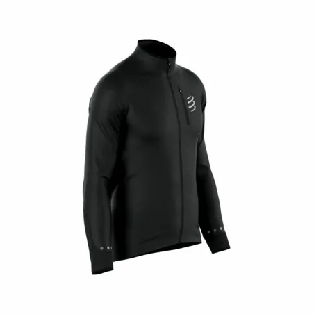 Vyriška sportinė striukė Compressport Hurricane indproof Juoda