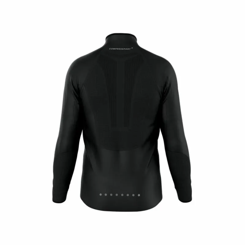 Vyriška sportinė striukė Compressport Hurricane indproof Juoda