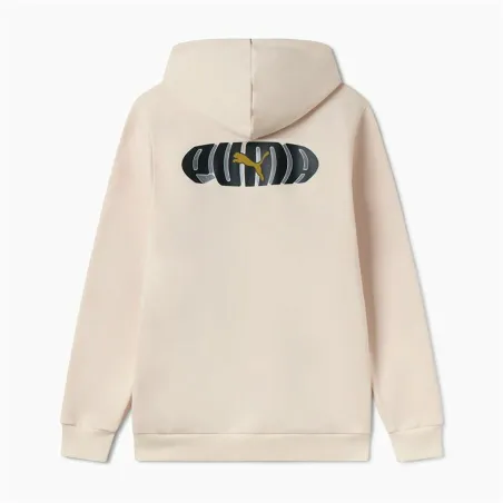 Толстовка с капюшоном мужская Puma Essentials+ Graphic Hoodie Fz Бежевый