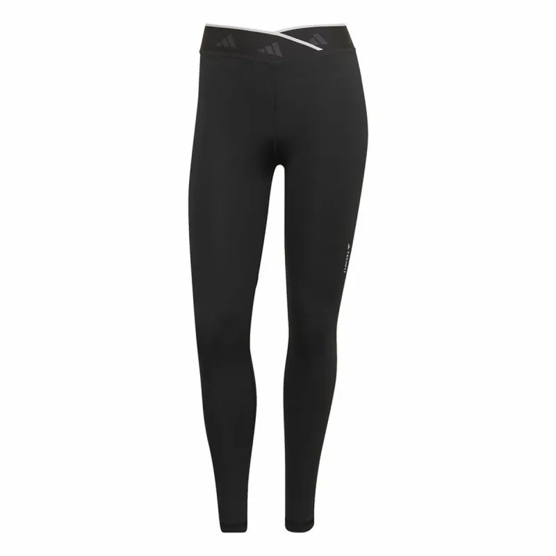 Garās sporta bikses Adidas Melns Dāma