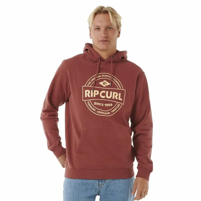 Vīriešu Sporta Krekls ar Kapuci Rip Curl Stapler Hood Brūns