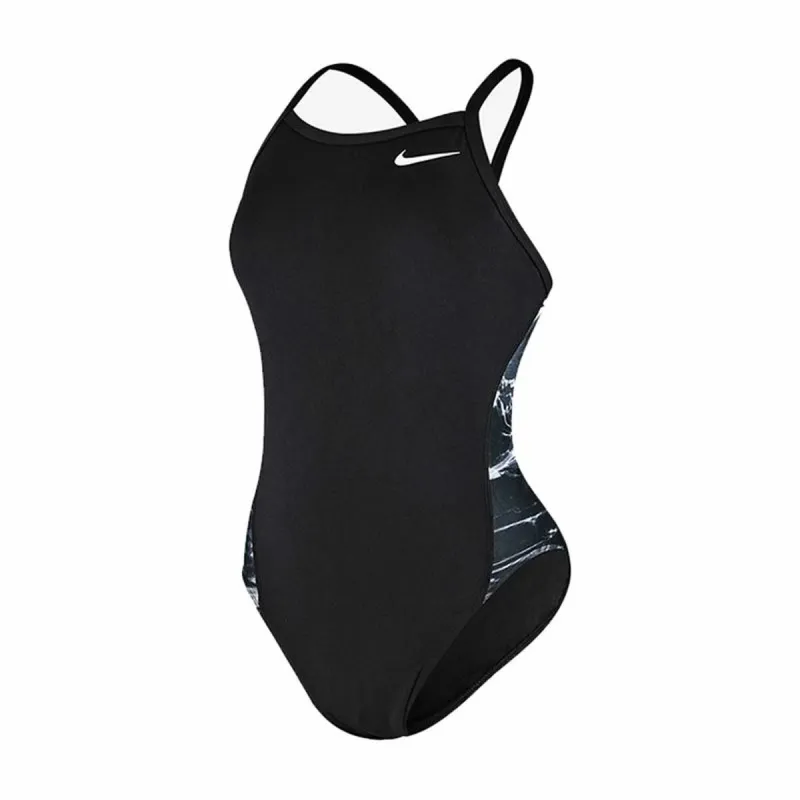 Naisten uimapuku Nike Racerback Musta