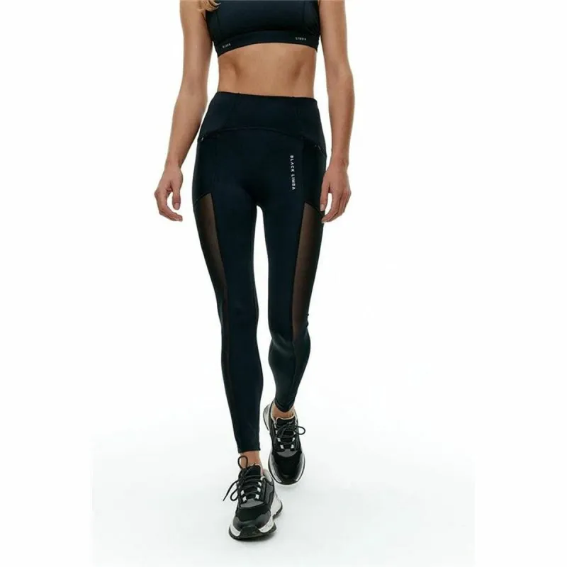 Moteriškos sportinės tamprės Black Limba Skyline Mesh Juoda