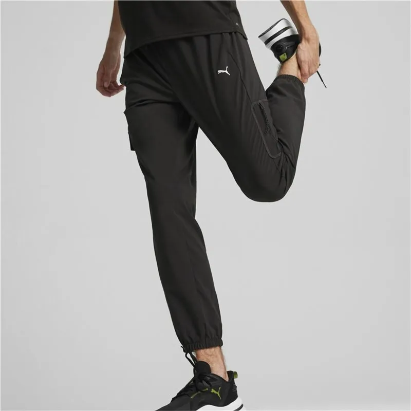 Sportinės kelnės suaugusiems Puma Flex Woven Cargo Juoda Vyras