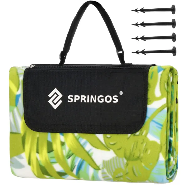 Пикниковый коврик Springos PM041 200x200 см туристический зелёный