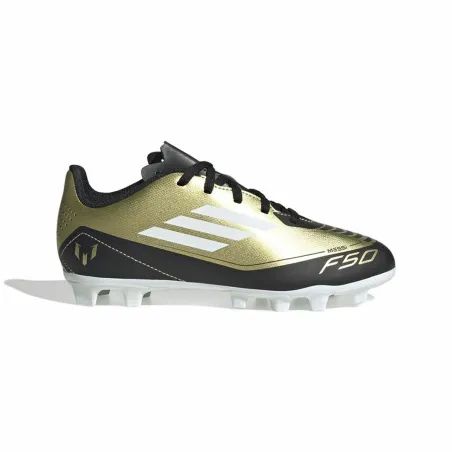 Futbolo bateliai vaikams Adidas F50 Club Messi Balta Auksinis