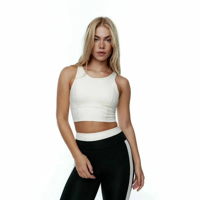 Women’s Sports Top Black Limba Diardi  Cream