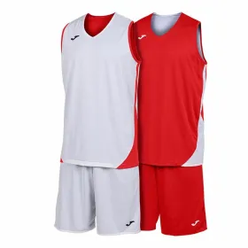 Спортивный костюм для взрослых Joma Sport Kansas Красный Разноцветный 2 Предметы