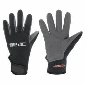 Sukellushanskat Seac Amara Comfort Musta