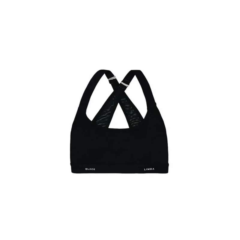 Moteriški sporto marškinėliai Black Limba Skyline Mesh Juoda