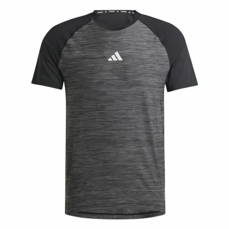Vyriški marškinėliai su trumpomis rankovėmis Adidas Gym+ Training Juoda Pilka