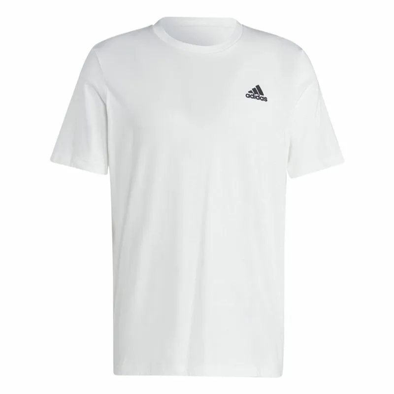 Men’s Short Sleeve T-Shirt Adidas Essentials White
