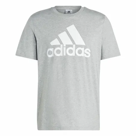 Vyriški marškinėliai su trumpomis rankovėmis Adidas Essentials Single Big Logo Pilka Šviesiai pilka