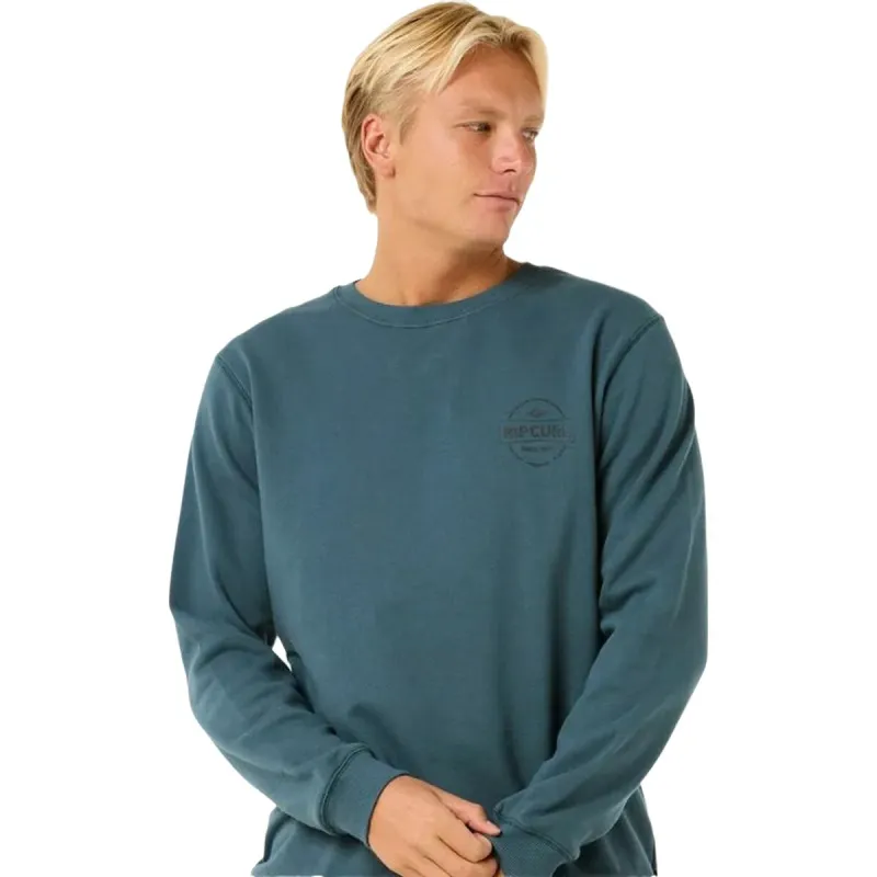 Vīriešu Sporta Krekls bez Kapuča Rip Curl Stapler Crew Zils