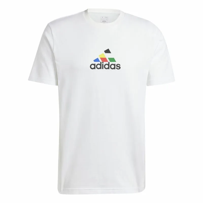 Vyriški marškinėliai su trumpomis rankovėmis Adidas House Of Tiro Nations Graphic Balta