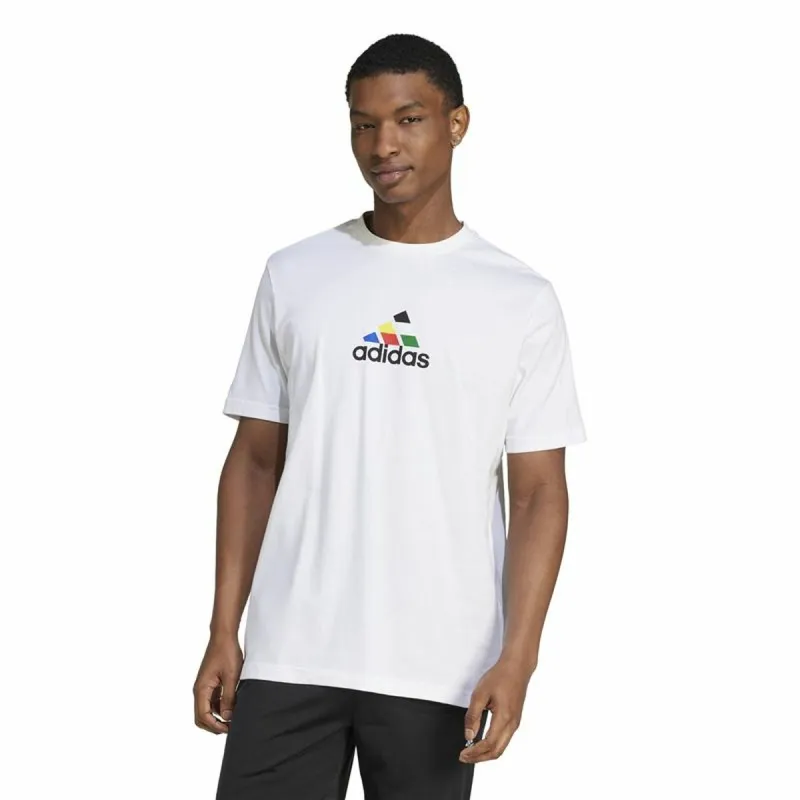Vyriški marškinėliai su trumpomis rankovėmis Adidas House Of Tiro Nations Graphic Balta