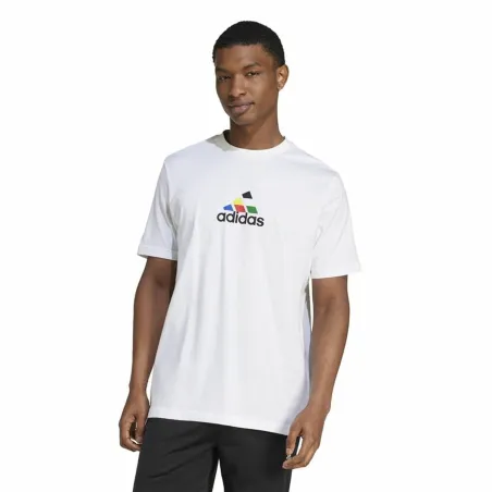 Vyriški marškinėliai su trumpomis rankovėmis Adidas House Of Tiro Nations Graphic Balta