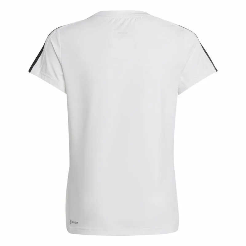 Uniseksiniai marškinėliai su trumpomis rankovėmis Adidas Training Essentials 3S Balta