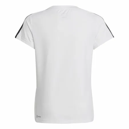 Uniseksiniai marškinėliai su trumpomis rankovėmis Adidas Training Essentials 3S Balta
